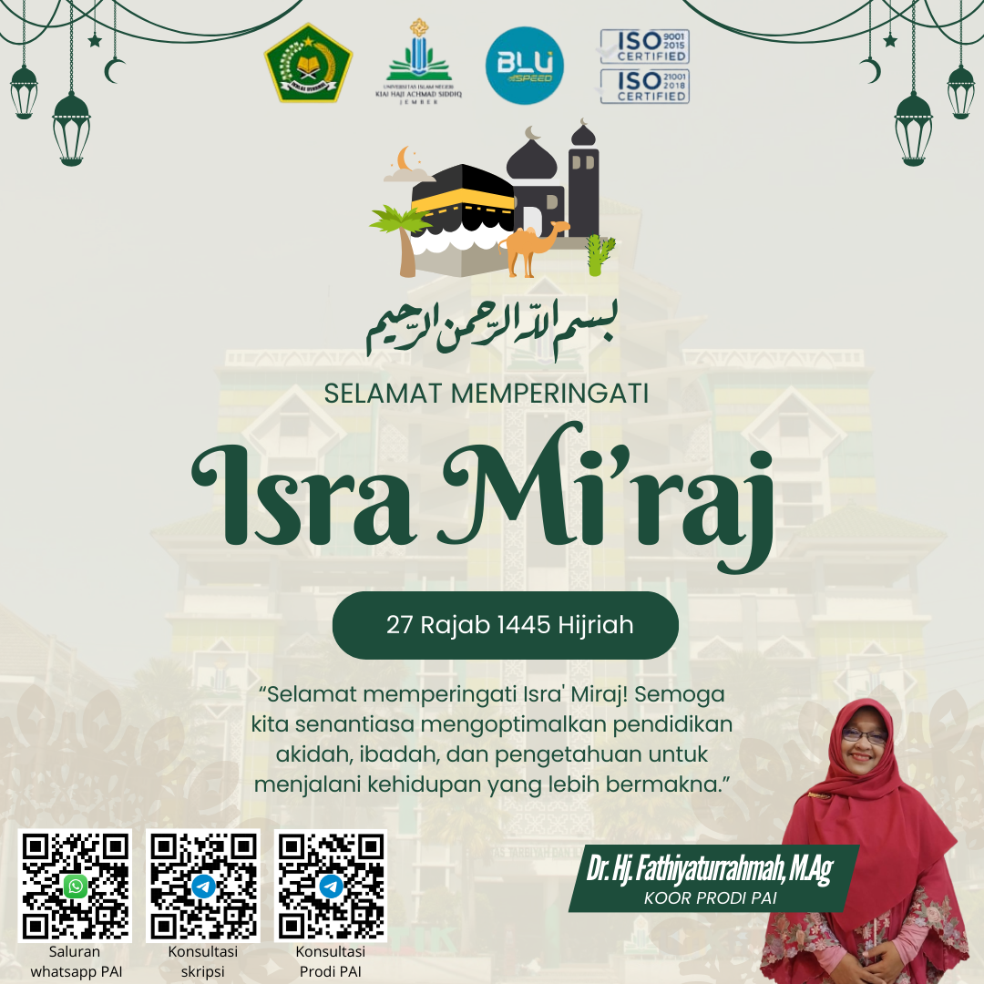SELAMAT MEMPERINGATI ISRA' MI'RAJ 1445H